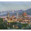 Renaissance Romance, Florence, Italy - Oil on Canvas - 19.5" x 15.75"